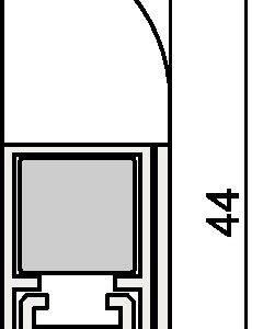 Türdichtung Wind-Ex 1-310 1-seitig Länge 1110 mm - Aluminium silberfarben eloxiert Holztüren  ATHMER Wind-Ex 1-310 VE  1,000 Stück – Bild 1