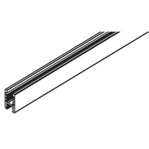 Glasfixierungsprofil Hawa Clipo 16, Aluminium, eloxiert, zum Kleben, L= 2500 mm - Hawa Clipo – Bild 1