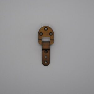 Oni Möbelscharnier unsichtbar 80 er Jahre - messing blank ( Firmenauflösung ) – Bild 1