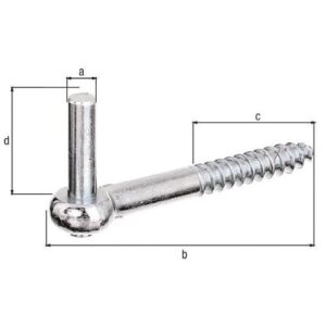 Kloben - Kloben z.Einschr.10x120mm galv.verz.d.pass.GAH – Bild 3