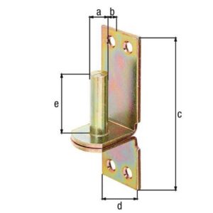 Kloben - Kloben DI auf Platte 16x13mm galv.verz.d.pass.GAH – Bild 3