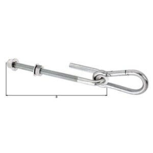 Schaukelhaken - Schaukelhaken Maß a 200mm STA galv.verzinkt, dickschichtpassiviert GAH – Bild 3