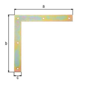 Tor-Winkel - Tor-Winkel B.30mm L.250x250mm STA galv.verz.d.pass.GAH – Bild 3