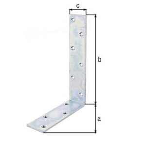 Balkenwinkel - Balkenwinkel L240x160mm B.50mm ungleichschenklig STA roh galv.verz.d.pass.GAH – Bild 3