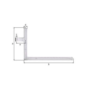 Torwinkelband - Torwinkelband 400x600x40x105mm STA galv.verz.d.pass.li.unten 5mm GAH – Bild 3
