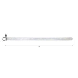 Ladenband - Ladenband L.1400x20x60mm S.8mm STA galv.verz.d.pass.D.20mm rd GAH – Bild 3