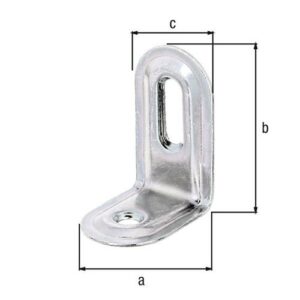 Verstellwinkel - Verstellwinkel L.28x40mm B.22mm S.1mm STA roh galv.verz.d.pass.GAH – Bild 3