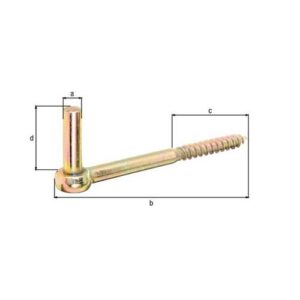Kloben - Kloben z.Einschr.13x165mm galv.verz.d.pass.GAH – Bild 3