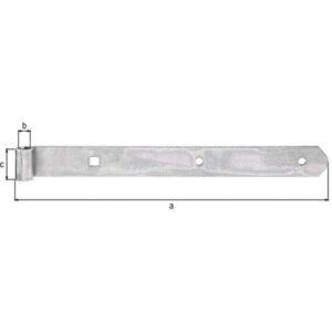 Ladenband - Ladenband L.300x10x30mm S.3mm STA galv.verz.d.pass.D.10mm rd GAH – Bild 3