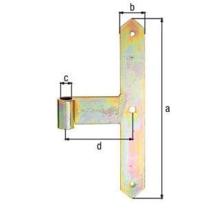 Tormittelband - Tormittelband 300x40x105mm STA galv.verz.d.pass.5mm GAH – Bild 3