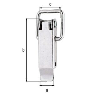 Kistenverschluss - Kistenverschluss H.49mm B.13mm STA roh galv.verz.d.pass.GAH – Bild 3