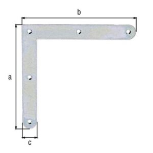 Eckwinkel - Eckwinkel L.150x150mm B.20mm S.2mm STA galv.verz.d.pass.GAH – Bild 3