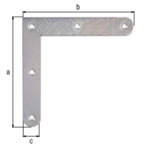Eckwinkel - Eckwinkel L.120x120mm B.20mm S.2mm STA galv.verz.d.pass.GAH – Bild 3