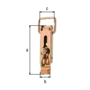 Kistenverschluss - Kistenverschluss H.93mm B.30mm STA galv.verz.d.pass.GAH – Bild 3