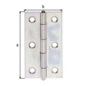 Scharnier - Scharnier H.70mm B.35mm S.1,0mm STA sdmverz.schmal GAH – Bild 3