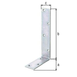 Balkenwinkel - Balkenwinkel L200x100mm B.40mm ungleichschenklig STA roh galv.verz.d.pass.GAH – Bild 3