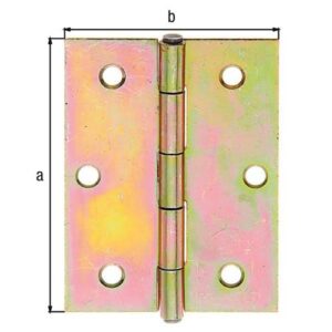 Scharnier - Scharnier H.80mm B.58mm S.1,5mm STA sdmverz.halbbreit GAH – Bild 3