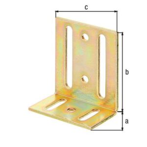Verstellwinkel - Verstellwinkel L.40x77mm B.65mm S.3mm STA roh galv.verz.d.pass.GAH – Bild 3