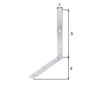Balkenwinkel - Balkenwinkel L180x180mm B.20mm schmal STA roh galv.verz.d.pass.GAH – Bild 3