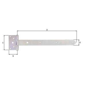 Kreuzgehänge - Kreuzgehänge L.391x59xB.103x40xStärke 4mm STA galv.verz.d.pass.GAH – Bild 3