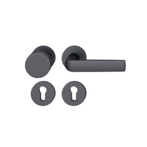 Rosettengarnitur - Rosettengrt.12 1267 Alu.0810 rd.PZ DIN L/R 0829 FSB – Bild 1