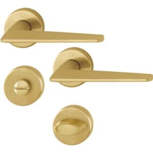 Rosettengarnitur - Rosettengrt.Macau M1646/42KV/42KVS MS F78-1-R SK/OL DIN L/R D/D HOPPE – Bild 1