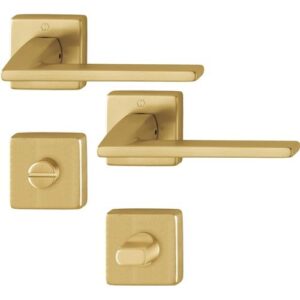 Rosettengarnitur - Rosettengrt.Bergamo M1628/843KV/843KVS MS F78-1-R SK/OL DIN L/R D/D HOPPE – Bild 1