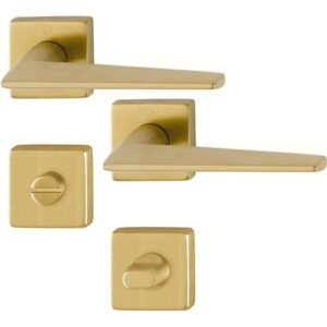 Rosettengarnitur - Rosettengrt.Macau M1646/843KV/843KVS MS F78-1-R SK/OL DIN L/R D/D HOPPE – Bild 1