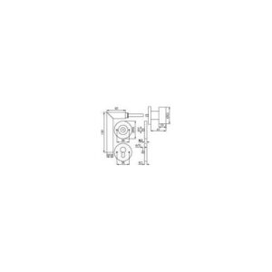 Tecwerk Rosettengarnitur - Rosettengrt.NW-402-3 VA 60 Gehrung PZ DIN li.ger.Wg TECWERK – Bild 3