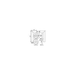 Tecwerk Rosettengarnitur - Rosettengrt.NW-402-1 VA 60 Gehrung PZ DIN L/R ger.D/D TECWERK – Bild 3