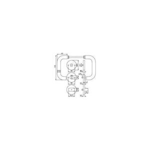 Tecwerk Rosettengarnitur - Rosettengrt.NW-401-2 VA 60 U-Form WC rot/weiß DIN L/R ger.WC TECWERK – Bild 3