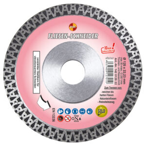 Diamanttrennscheibe Fliesen Schneider 125 x 10 x 1,3 x 22,2 mm – Bild 1