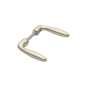 Türdrückerpaar - Türdrückerpaar Verona 1510 Alu.F2 o.Rosetten 4-KT.8mm HOPPE – Bild 1