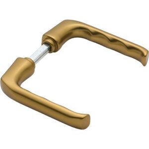 Türdrückerpaar - Türdrückerpaar London 113 Alu.F4 o.Rosetten 4-KT.8mm HOPPE – Bild 1