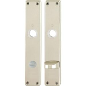 Langschildpaar - Langschildpaar 202SP F2/neusilberfarbig F2 SK/OL 78mm HOPPE – Bild 1