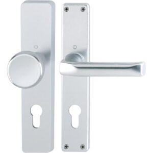 Langschildgarnitur - Langschildgarnitur London 54/227/202SP/113 Alu. F1 PZ 72mm DIN L/R HOPPE – Bild 1