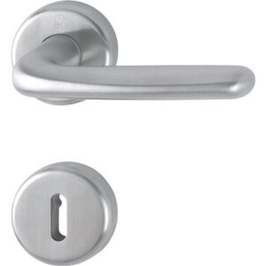 Rosettengarnitur - Rosettengrt.Cardiff E1850Z/17KV/17KVS VA F69 rd.OB DIN L/R D/D HOPPE – Bild 1