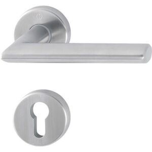 Rosettengarnitur - Rosettengrt.Stock.E1140Z/42KV/42KVS VA F69 rd.PZ DIN L/R D/D HOPPE – Bild 1