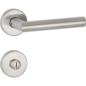 Tecwerk Drückergarnitur - Drückergrt.Basic 02 VA 60 VA ma Gehrung WC DIN L/R D/D 30 TECWERK – Bild 1