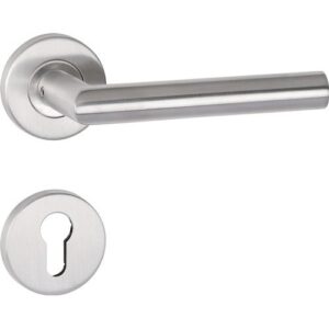 Tecwerk Rosettengarnitur - Rosettengrt.NW-402-4 VA 60 Gehrung PZ DIN re.ger.Wg TECWERK – Bild 1