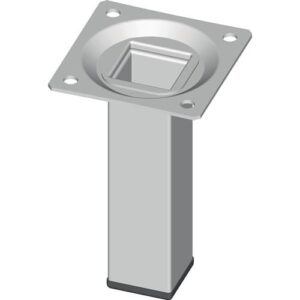 Möbelfuß - Möbelfuß weiß 25x25mm H.600mm Platte ALFER ELEMENT SYSTEM – Bild 1