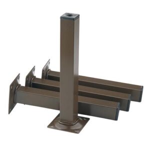 Möbelfuß - Möbelfuß verchr.25x25mm H.400mm Platte 4 St./Set ALFER ELEMENT SYSTEM – Bild 1