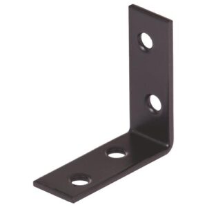 Stuhlwinkel - Stuhlwinkel L.40x40mm B.15mm S.1,75mm STA galv.bvz. schw. ku.-besch.Loch-D.4,5mm – Bild 1