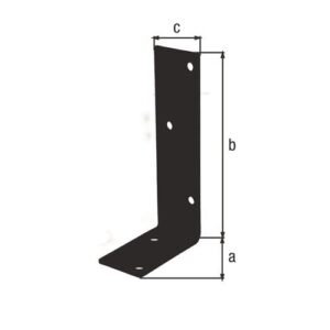 Balkenwinkel - Balkenwinkel L140x75mm B.40mm ungleichschenklig STA – Bild 1