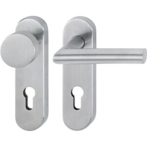 Kurzschildgarnitur - Kurzschildgarnitur Ams.E58/353KH/1400 VA F69 PZ rd Wechselgrt.HOPPE – Bild 1