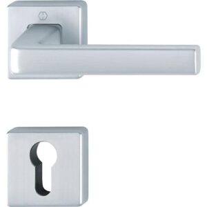 Rosettengarnitur - Rosettengrt.Dublin 1124/843KV/843KVS Alu.F1 eck.PZ DIN L/R D/D HOPPE – Bild 1