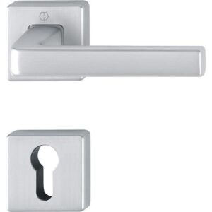 Rosettengarnitur - Rosettengrt.Dublin 1124/843KV/843KVS Alu.F94-1 eck.PZ DIN L/R D/D HOPPE – Bild 1