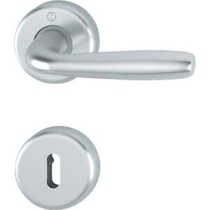 Rosettengarnitur - Rosettengrt.Maribor 1766/17KV/17KVS Alu.F1 rd.OB DIN L/R D/D HOPPE – Bild 1