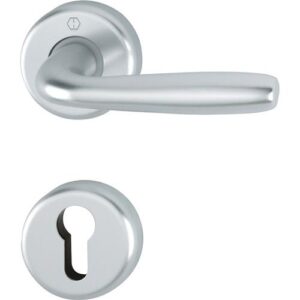 Rosettengarnitur - Rosettengrt.Maribor 1766/17KV/17KVS Alu.F1 rd.PZ DIN L/R D/D HOPPE – Bild 1