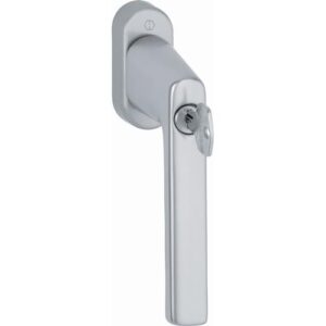 Hoppe Fenstergriff - Fenstergriff Hamburg 0700LS/U26 100NM Alu.F1 Alu.silberfarben 32-42mm abschl. – Bild 1